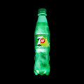 7-up bottle on a background