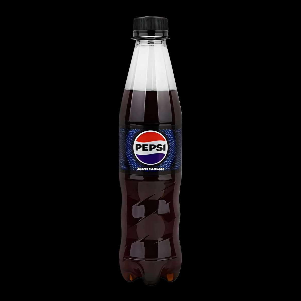 Pepsi Zero Sugar bottle on a white background